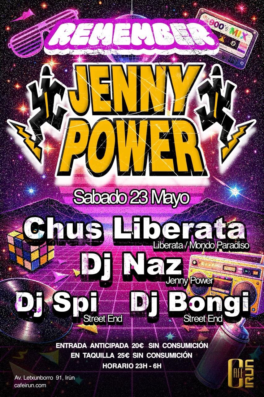 Fiesta Jenny Power en Cafe Irun
